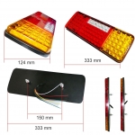 Set 2 Lampi Auto LED Stop Flexon, Universale, 4 Functii, Remorca, Camion, Trailer, 24V