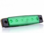 LED pentru semnalizarea dimensiunilor alimentat la curent 12V forma peste culoare VERDE