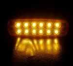 Lampa Gabarit Flexzon, 12 LED-uri, cu Suport, Galbena, 12-24V