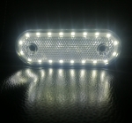 Lampa Gabarit Flexzon, 20 LED-uri, cu Suport, Alba, Forma Ovala, 12-24V