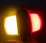 Set 2X LED Lampa Laterala Flexzon, Pentru Gabarit, Potrivit Pentru Amplasarea Oglinzii, Rosu si Galben, Neon Efect