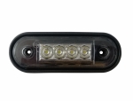 Lampa Laterala Flexzon, Gabarit, Spatele Curbat a se Potrivi Rollbar, Bullbar, 4 LED-uri, Alba, 12V-24V