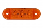 3 LED indicator lateral indicator de gabarit - pentru platforma autobuz camion remorcă autobuz - 65 mm x 10 mm - portocaliu 12V-24V
