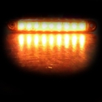 Indicator LED portocaliu galben cu diodă, cu 9 LED-uri pentru camion, remorcă, autobuz, furgonetă, rulotă, platformă 12V-24V