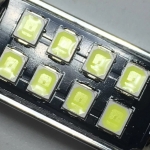 Set 2 becuri LED cu dioda 8 SMD 31mm 12V lumina alba, in blister