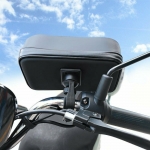 Suport husa telefon mobil pentru bicicleta si motocicleta, rezistent apa si socuri, touchscreen, negru