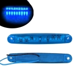 Led E-marker cu 9 LED-uri, albastru, pentru camion, remorca, autobuz, duba, rulota, platforma 12V