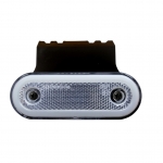 Indicator LED, marker 12-24V, alb