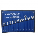 Set chei KraftWorld combine cu clichet, 8-22mm, 12 buc