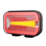 Set Led stopuri Wireless cu magnet neon efect pentru platforma, remorcă, caravană etc. 12-24V 165x100x39.5 mm