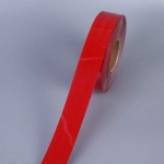 Banda reflectorizanta adeziva tip fagure, rosu rola 5cm x 5m