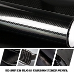 Folie decorativa auto 5D, 1.52 X 18m, negru carbon