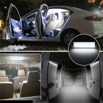 Lampă LED interior, 28 cm, lumină albă, 12V, pentru mașini, autobuze, furgonete, rulote, camping, acasă sau birou