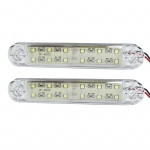 Indicator LED, marker 12V, alb