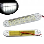 Indicator LED, marker 12V, alb