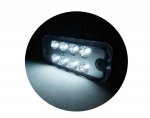 Indicator LED, marker 100-40 mm 12-24V, alb