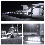 LED lumină de gabarit rezistentă la apă, marker alb, tensiune de alimentare 12-24V, potrivită pentru camioane, autobuze, furgonete, pickup-uri, remorci, caravane, platforme și altele, 120 x 46 mm.