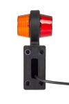 Set de 2 markeri LED cu efect de neon pentru camioane, tiruri, remorci și platforme, 12V - 24V, portocaliu și roșu, 170 x 50 mm