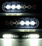 Marker LED 12-24V pentru camion, microbuz, furgonetă, rulotă, platformă, camper, alb, cu dimensiunile 112 x 29mm