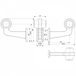 Set de 2 bucăți de marker LED lateral 12-24V, cu lumină albă-roșie, cu geam fumuriu, potrivit pentru camioane, remorci, rulote, camper, ATV-uri