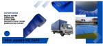 Bandă de reparare a cortului albastră 50mm x 20m pentru material impermeabil la ploaie, copertină, cort, acoperire pentru camion