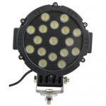 Proiector LED Auto Offroad 51W/12V-24V, 4600 Lumeni, Negru, Spot Beam 30 Grade
