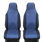 Set huse scaune auto fata universale Flexzon, albastru, 1+1, 2 buc