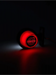 Lampă de marcare roșu-chihlimbar, scurtă, „vechea școală” LED NEON cu logo VOL 12-24V