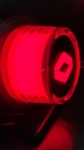 Lampă de marcare roșu-chihlimbar, scurtă, „vechea școală” LED NEON cu logo REN 12-24V