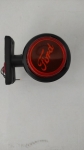 Lampă de marcare roșu-chihlimbar, scurtă, „vechea școală” LED NEON cu logo FO 12-24V