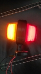 Lampă de marcare roșu-chihlimbar, scurtă, „vechea școală” LED NEON cu logo IVE 12-24V