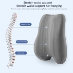 Perne ortopedice anatomice pentru sprijin lombar din spumă de memorie pentru dureri de spate și de mijloc.