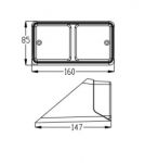 Stop spate dreapta, și poziție cu semnalizare pentru tractor, potrivită pentru Case/IH, Fiat, Ford, 81844440, D3NN13404C