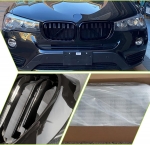 Grile duble pentru BMW X3 X4 Facelift F25 F26 2014-2017 Luciu Negru