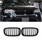 Grile duble pentru BMW X5 X6 F15 F85 F16 F86 2014+ Luciu Negru