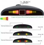 Parktronic cu ultrasunete 4 patru senzori cu si display LED negru