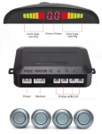 Parktronic cu ultrasunete 4 patru senzori cu si display LED Gri