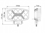 Proiector LED universal cu halogen 12V-24V 90W alb-galben pentru ATV jeep camion tractor utilaje agricole și alte echipamente