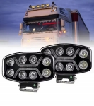 Proiector LED universal cu halogen 12V-24V 90W alb-galben pentru ATV jeep camion tractor utilaje agricole și alte echipamente