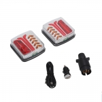 Lămpi de frână LED wireless cu magnet, pentru remorcă caravană camper sau trailer 12V - 24V