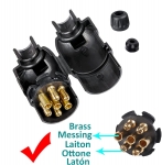 Conector pentru remorcă tata cu 7 pini 12V