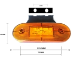 Led marker gabarit pentru camioane autobuz furgoneta remorca rulota 24V galben