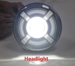 Halogen led universal (18 cm) cu fază scurtă/lungă, semnalizator alb-galben 4800 lm pentru ATV SUV motocicletă camion tractor și altele 12V-24V 