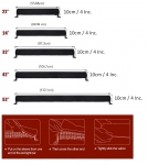 Husă universală de protecție pentru bară led 56 cm 22 inci neagră