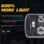 Lampă halogen universala fază scurtă/lungă 20 x 14cm pentru ATV jeep motocicletă camion tractor și altele 12V-24V