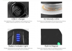 Lampă de Urgență LED Wireless  fără fir, cu baterie reîncărcabilă și magnet, 12V - 24V, pentru asistență rutieră, platforme, tehnică agricolă și altele