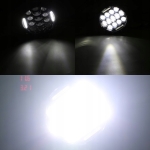 LED halogen Universal 7 inch 18 cm,  12V-24V faruri scurte/lungi cu lumini de zi DRL, alb, 4000lm pentru ATV, jeep, motocicletă, camion, tractor și altele