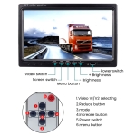 Camera Video Auto Marsarier cu ecran de 7 inch, suport și telecomandă, 18 LED-uri IR, calitate HD, 12-24V pentru mașină, furgon, camion, remorcă, SUV, autobuz și altele