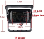 Camera Video Auto Marsarier cu ecran de 7 inch, suport și telecomandă, 18 LED-uri IR, calitate HD, 12-24V pentru mașină, furgon, camion, remorcă, SUV, autobuz și altele