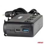 Adaptor universal pentru brichetă auto cu 4 prize Tip C și USB, cu încărcare rapidă QC, 12V-24V